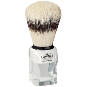 OMEGA - PENNELLO DA BARBA IN SETOLA EFFETTO TASSO N°81020 CON SUPPORTO