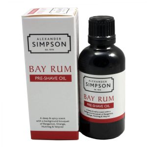ALEXANDER SIMPSON - BAY RUM, OLIO PRE RASATURA 50ML