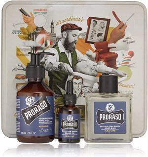 PRORASO - KIT CURA DELLA BARBA AZUR LIME IN SCATOLA VINTAGE