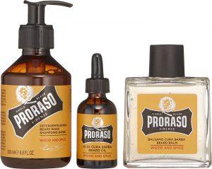 PRORASO - KIT CURA DELLA BARBA WOOD & SPICE IN SCATOLA VINTAGE