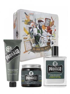 PRORASO - CYPRESS & VETIVER, KIT RASATURA IN SCATOLA VINTAGE