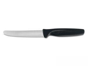 WUSTHOF - COLTELLO DA TAVOLA SEGHETTATO TONDO, MANICO NERO