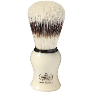 OMEGA - PENNELLO DA BARBA IN SETOLA EFFETTO TASSO N°80266 CON SUPPORTO