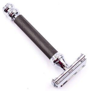 PARKER - 76R, RASOIO DI SICUREZZA A FARFALLA, FINITURA GRAFITE