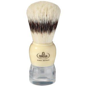 OMEGA - PENNELLO DA BARBA IN SETOLA EFFETTO TASSO N°81054. CON SUPPORTO