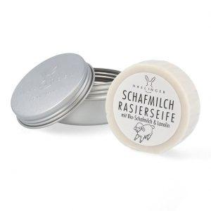 HASLINGER - SAPONE DA BARBA AL LATTE DI PECORA IN CIOTOLA DI ALLUMINIO 60G