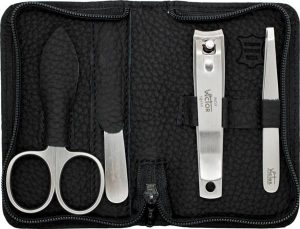 WICTOR - SET MANICURE INOX TASCABILE CON TAGLIAUNGHIE