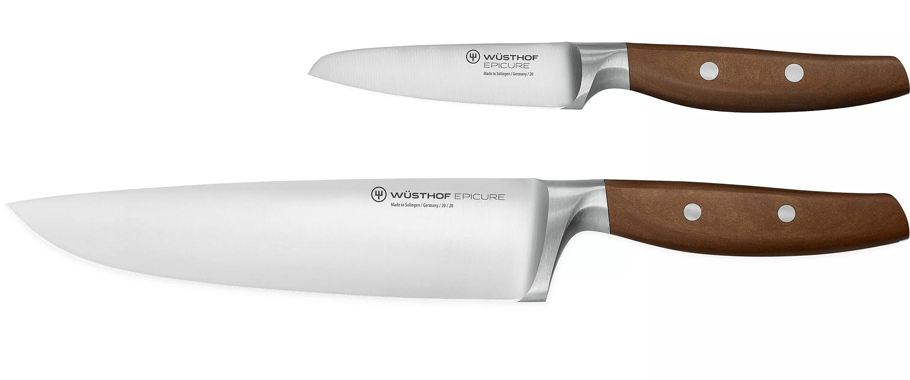 WUSTHOF - EPICURE, SET COLTELLO DA CHEF + SPELUCCHINO- PREZZO SPECIALE!