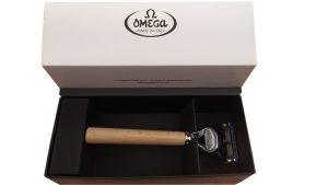OMEGA - MANICO IN LEGNO DI FRASSINO PER RASOIO GILLETTE FUSION