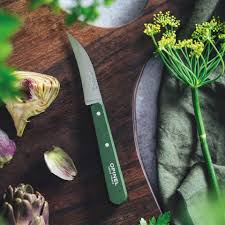 OPINEL - N°114, SPELUCCHINO CURVO CON MANICO VERDE KAKI - immagine 2
