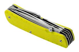 RUIKE - COLTELLO MULTIUSO LD43 TREKKER GIALLO CON 15 FUNZIONI - immagine 2