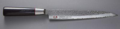 SUNCRAFT - SENZO CLASSIC. COLTELLO DA CUCINA SASHIMI CON LAMA DA 21 CM IN ACCIAIO VG10 33 STRATI MARTELLATO