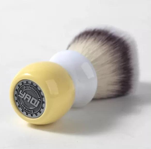 YAQI - PENNELLO DA BARBA SINTETICO NAICHA CON NODO DA 26MM. MANICO IN RESINA - immagine 3