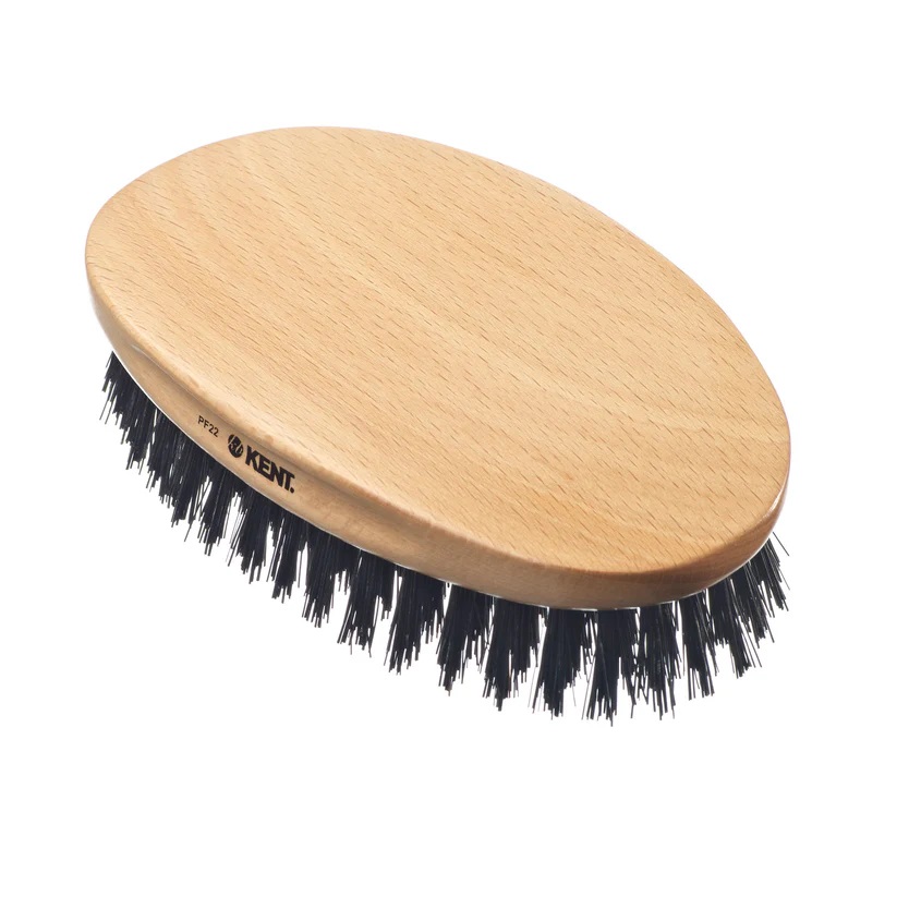 KENT - SPAZZOLA BARBA-CAPELLI MILITARY BRUSH OVALE IN SETOLA DI CINGHIALE