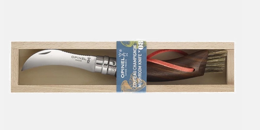OPINEL - COLTELLO DA FUNGHI N°8 CON MANICO IN LEGNO DI NOCE - immagine 2