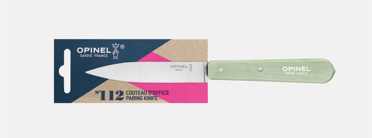 OPINEL - SPELUCCHINO N°112 A LAMA LISCIA, MANICO VERDE SALVIA