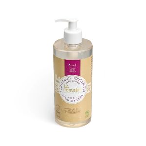 LA CORVETTE - FEUILLE DE FIGUIER, BAGNO DOCCIA 3 IN 1 CON LATTE D'ASINA BIO 500ML