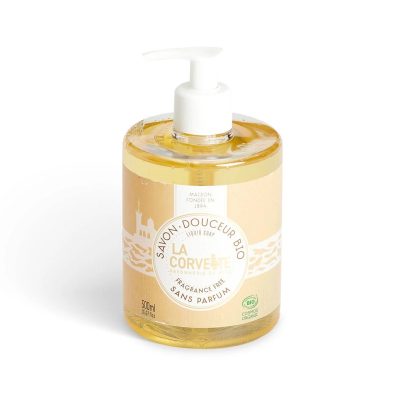 LA CORVETTE - SAPONE LIQUIDO DI MARSIGLIA IPOALLERGENICO, SENZA PROFUMO 500ML