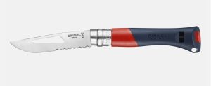 OPINEL- N°9 OCEAN, COLTELLO PIEGHEVOLE PER SPORT NAUTICI. MANICO ROSSO E NERO