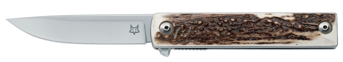 FOX - FX 544CE, GENTS CHNOPS, COLTELLO PIEGHEVOLE CON LAMA IN ACCIAIO HYBRID CRYO E MANICO IN CORNO DI CERVO