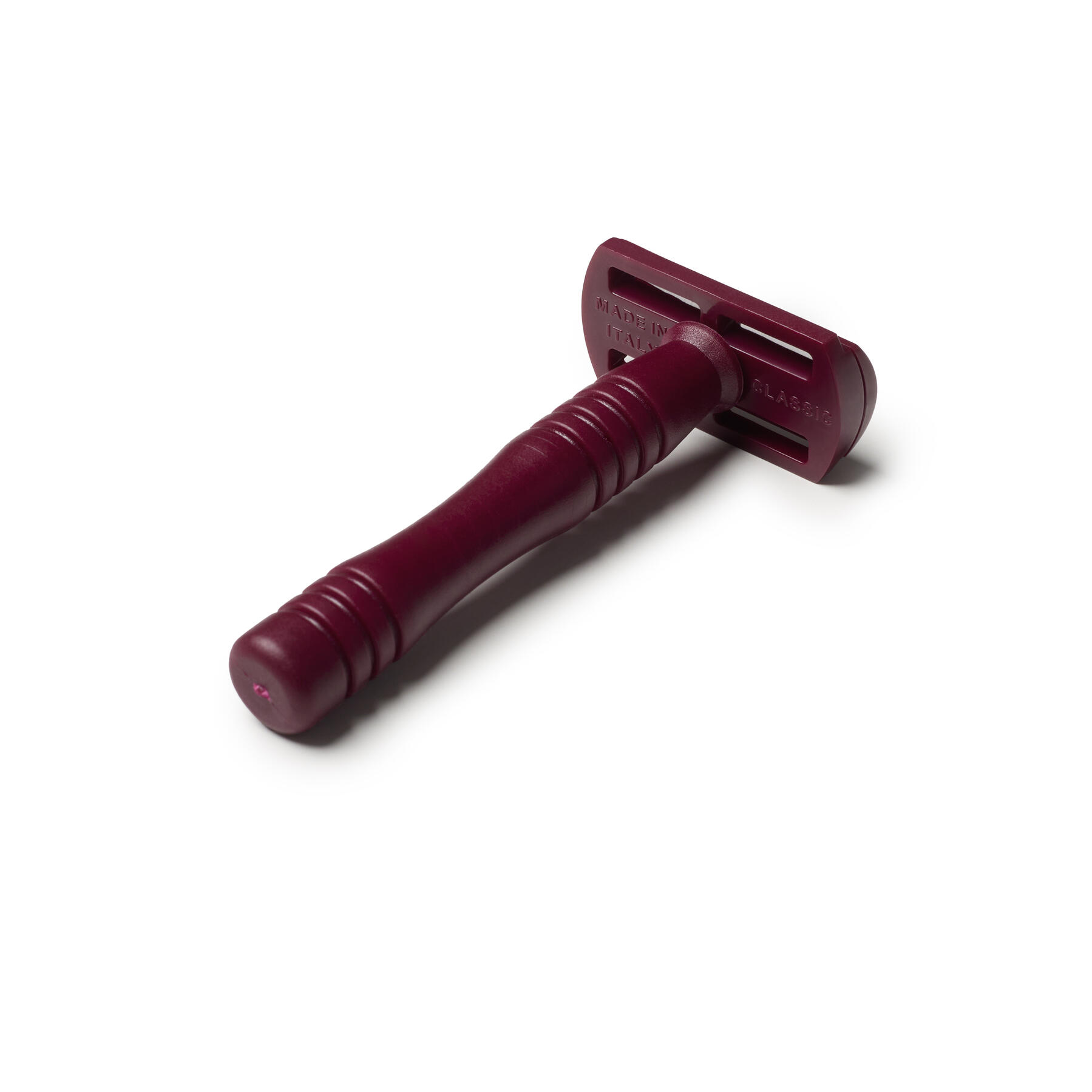 RAZORINE - RASOIO DI SICUREZZA IN RESINA A PETTINE CHIUSO RED MARSALA - immagine 3
