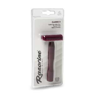 RAZORINE - RASOIO DI SICUREZZA IN RESINA OPEN COMB CLASSIC II RED MARSALA