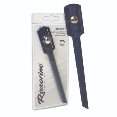 RAZORINE - SHAVETTE IN RESINA A LAMA INTERA CONCEPT BLUE NIGHT