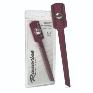 RAZORINE - SHAVETTE IN RESINA A LAMA INTERA CONCEPT RED MARSALA
