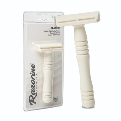 RAZORINE - RASOIO DI SICUREZZA IN RESINA A PETTINE CHIUSO CLASSIC WHITE CASTLE