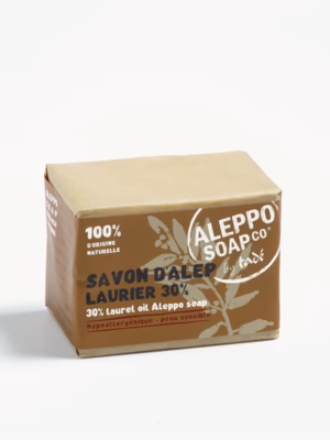 ALEPPO SOAP & CO - AUTENTICO SAPONE DI ALEPPO CON OLIO DI ALLORO AL 30% 200G